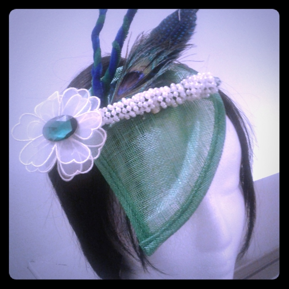 Peacock fascinator